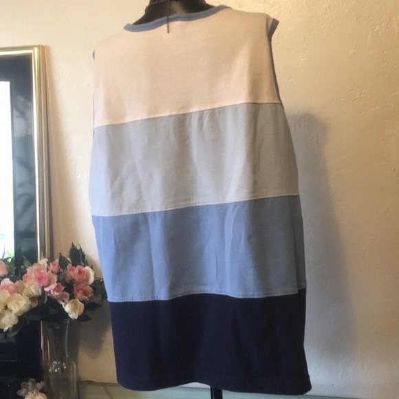 Just My Size Shades of Blue Top - Picture 2 of 8